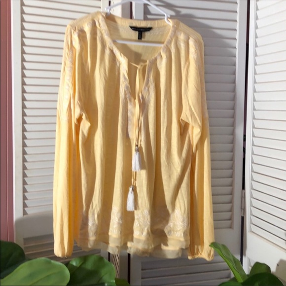 WH/BM Tops - NWOT “White House Black Market" TUNIC Embroidery